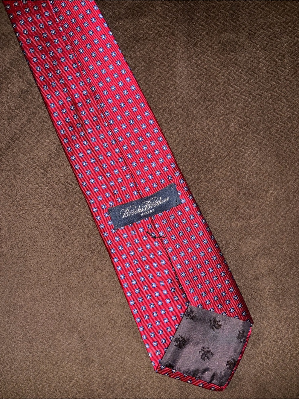 Brooks Brothers Red Geometric Silk Tie